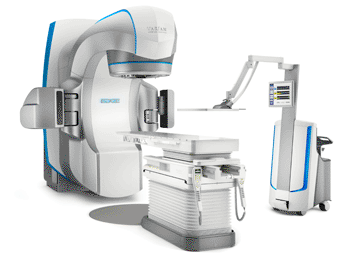 Image: The Edge radiosurgery suite (Photo courtesy of Varian Medical Systems).